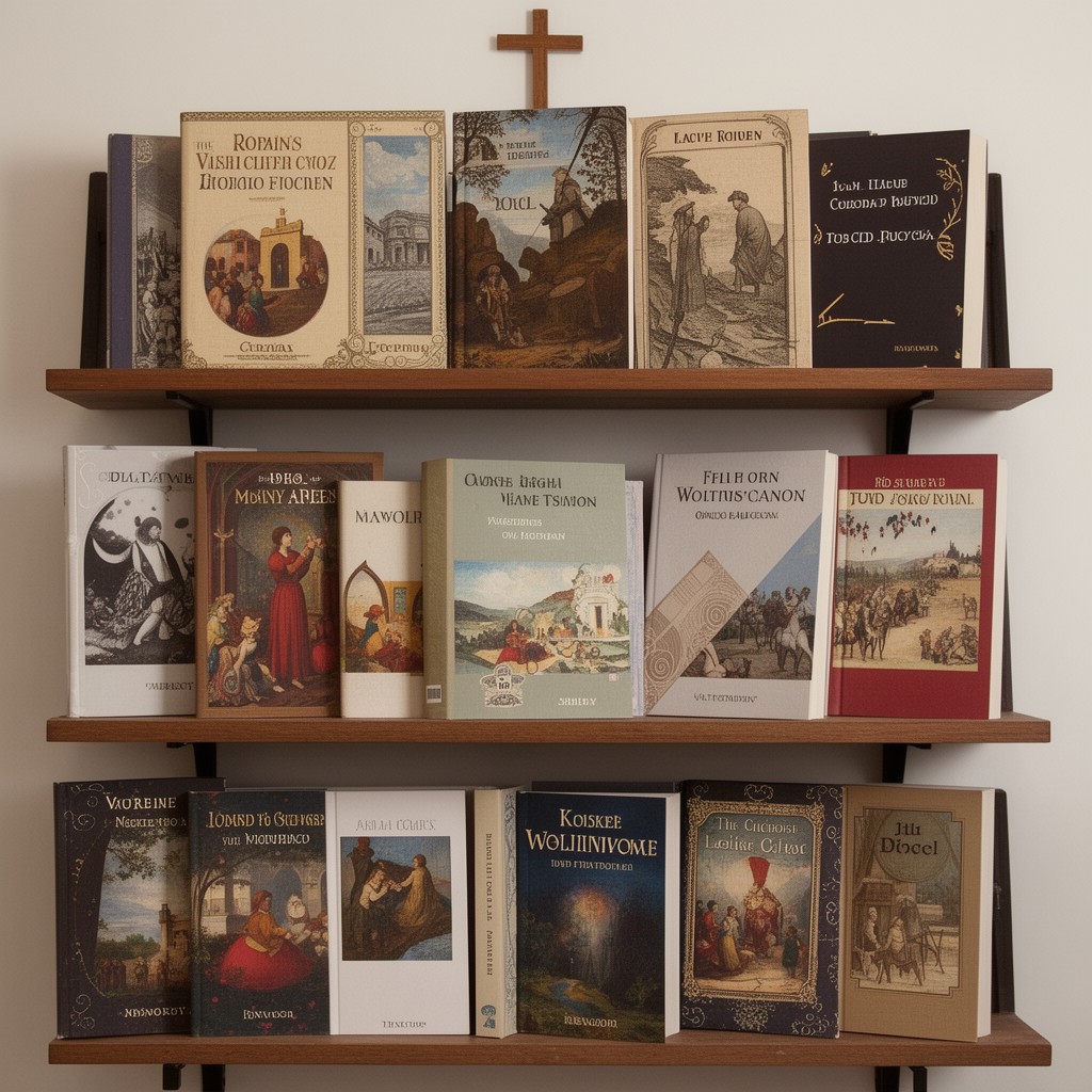 AI-generated illustration of Roman Catholic biblical canon