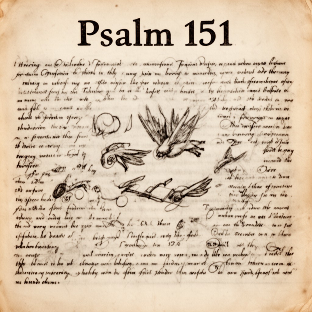 AI-generated illustration of Psalm 151
