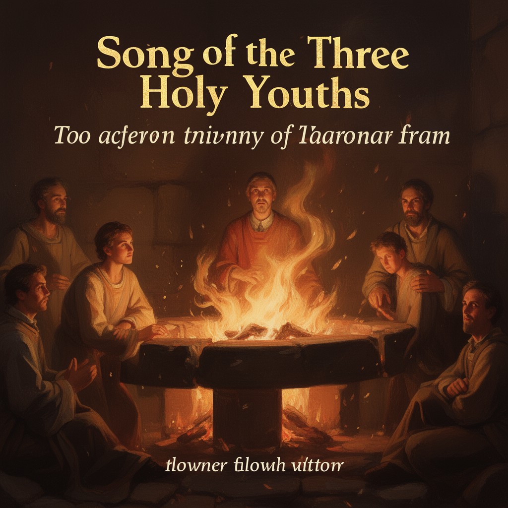 AI-generated illustration of Song of the Three Holy Youths