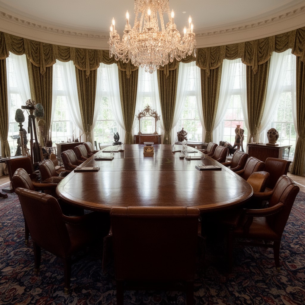 AI-generated illustration of Cabinet Room