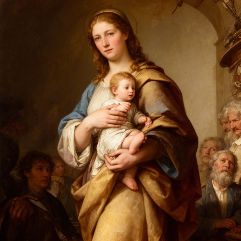 AI-generated illustration of Sant’Anna (Italian)
