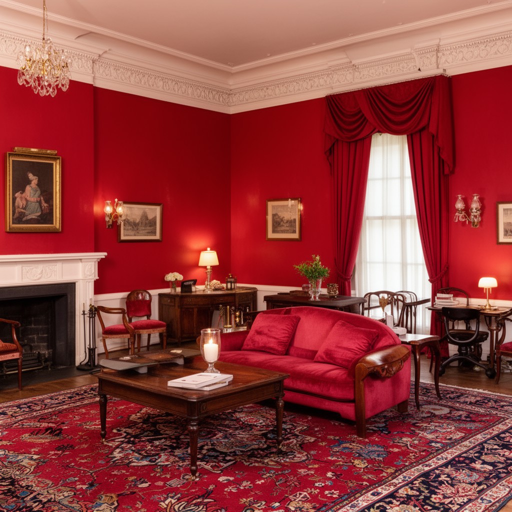 AI-generated illustration of Red Room