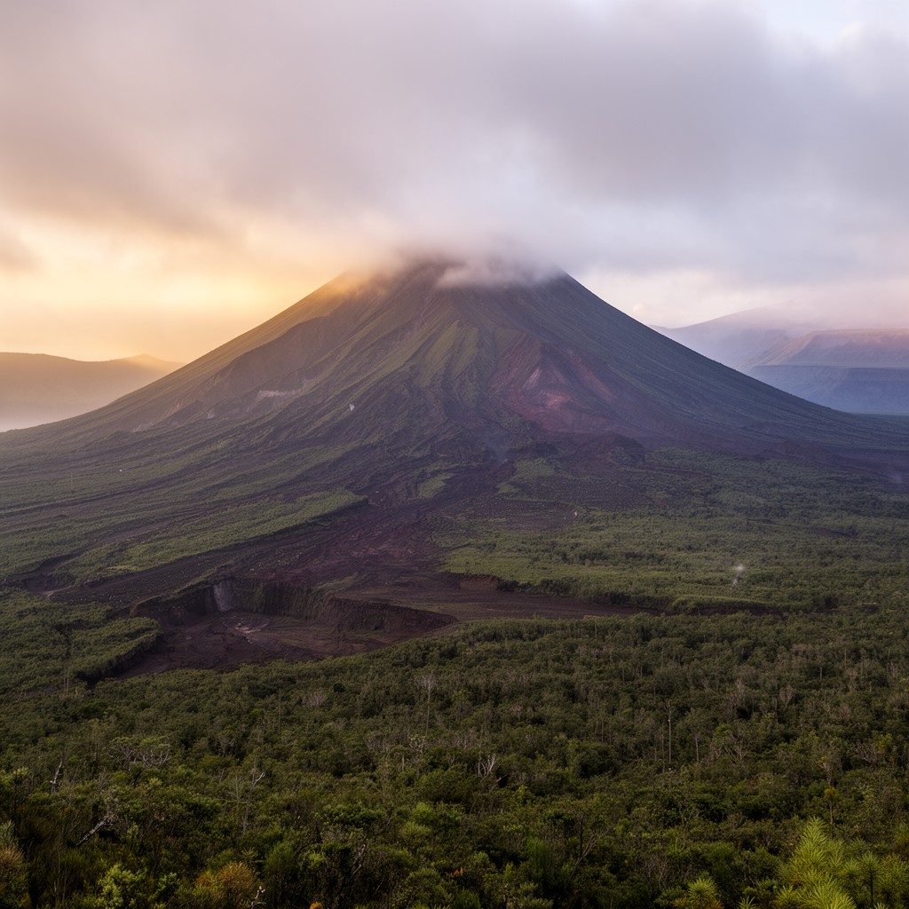 AI-generated illustration of Réunion