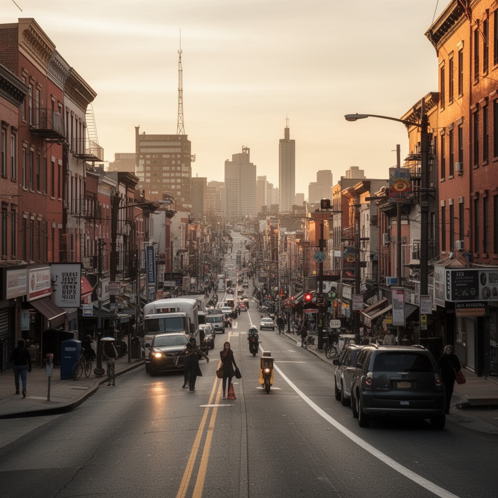 AI-generated illustration of Frankford Avenue