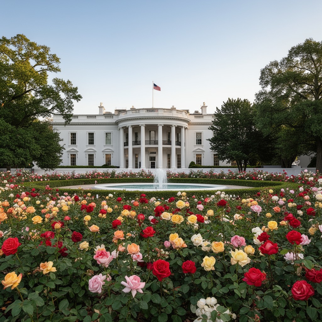 AI-generated illustration of Rose Garden