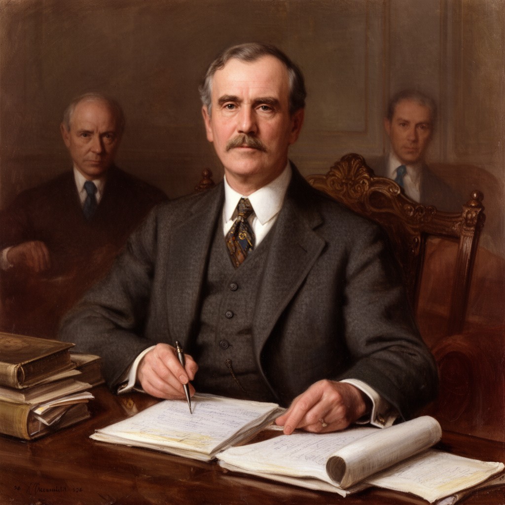 AI-generated illustration of Sir Samuel Hoare