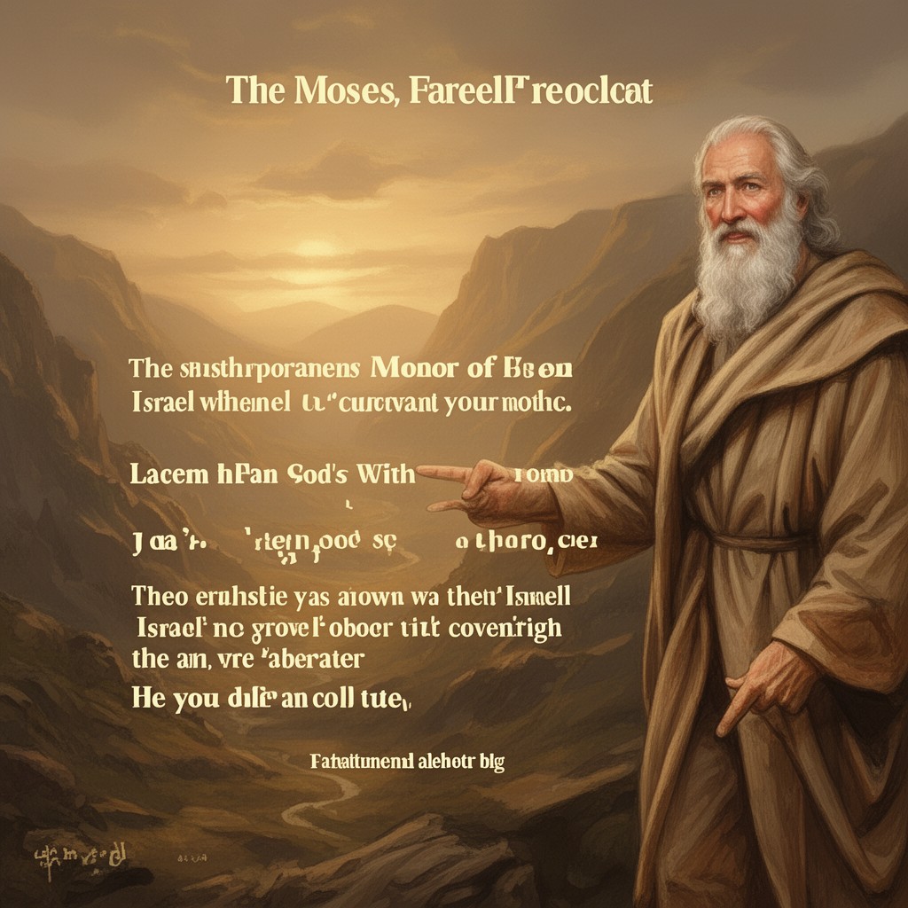 AI-generated illustration of Moses’ farewell speeches