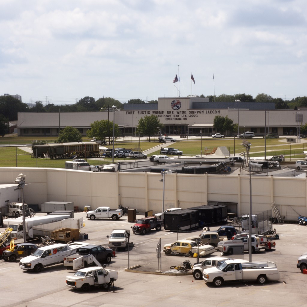 AI-generated illustration of Fort Eustis, Virginia