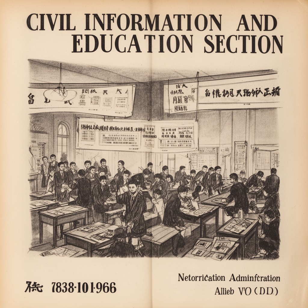 AI-generated illustration of Civil Information and Education Section