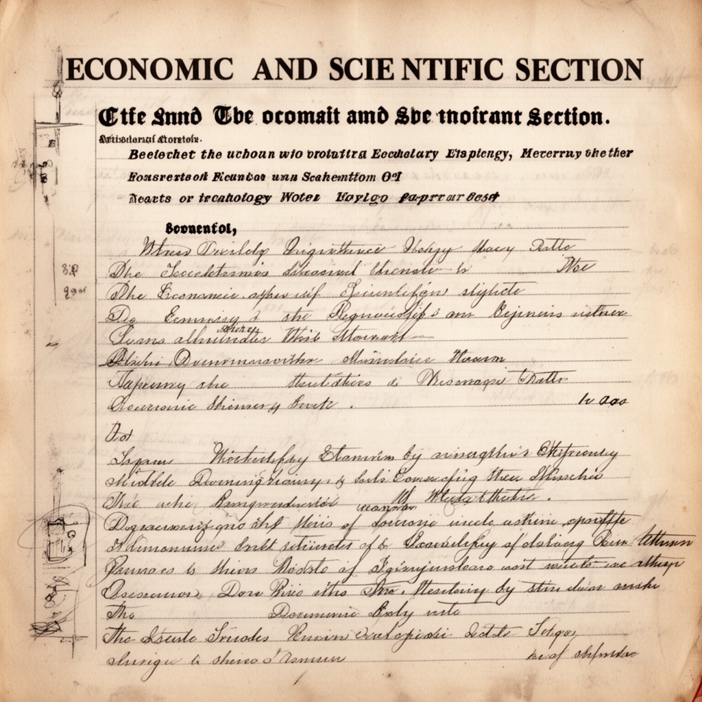 AI-generated illustration of Economic and Scientific Section