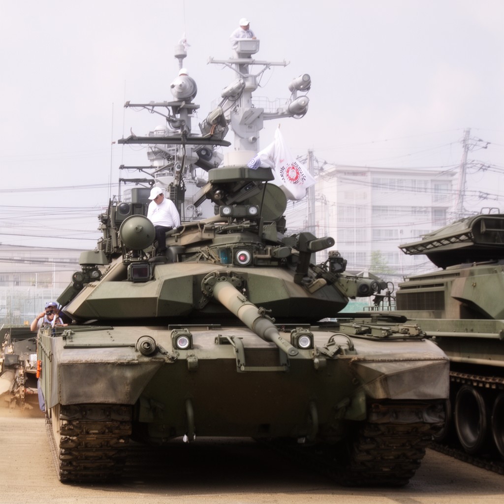 AI-generated illustration of Japan Self-Defense Forces