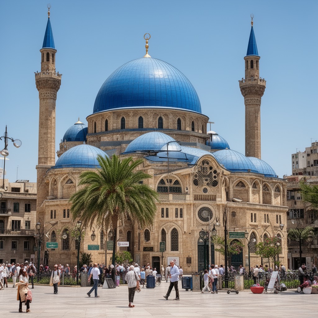 AI-generated illustration of Mohammad Al-Amin Mosque