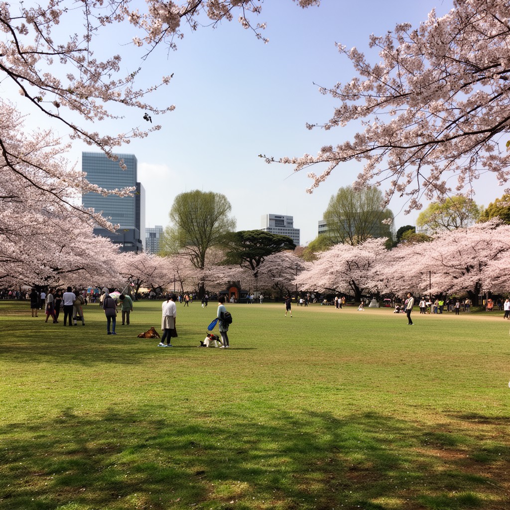 AI-generated illustration of Yoyogi Park