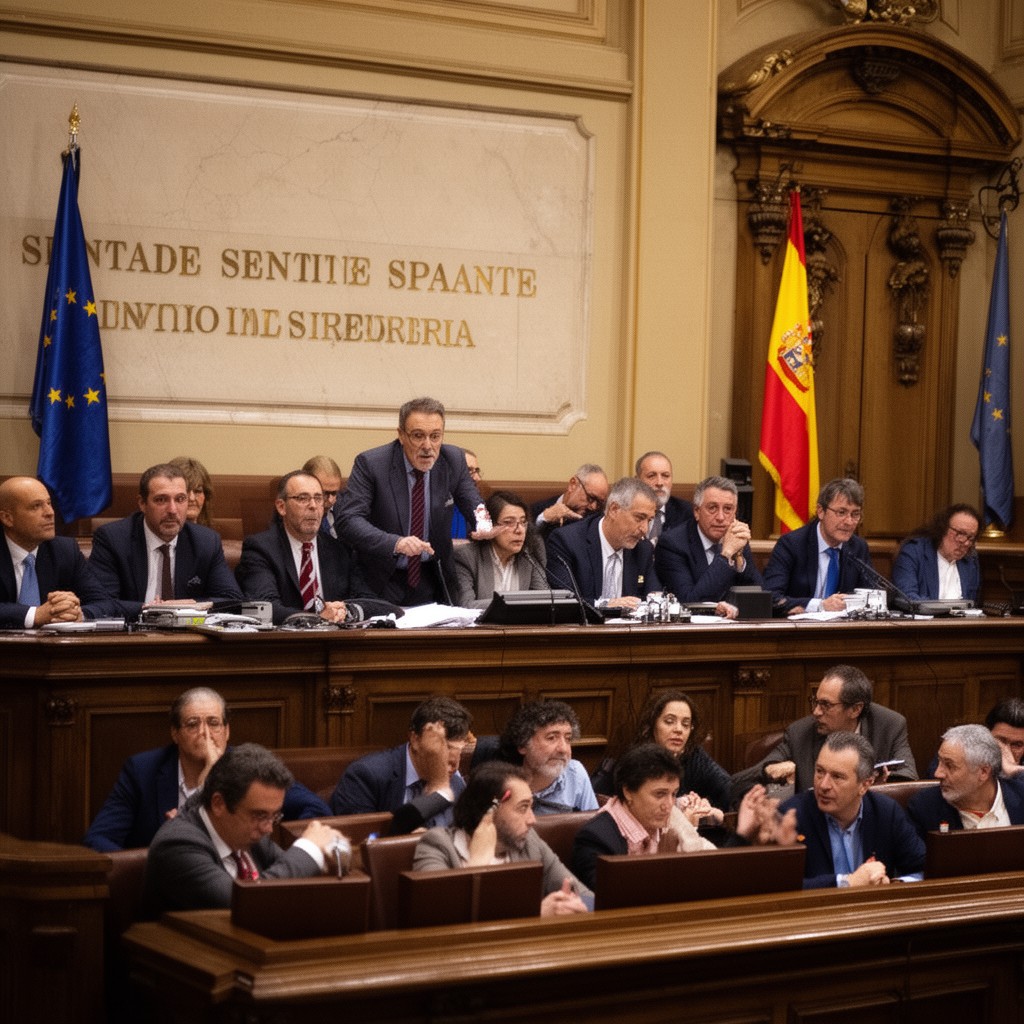 AI-generated illustration of Senate of Spain