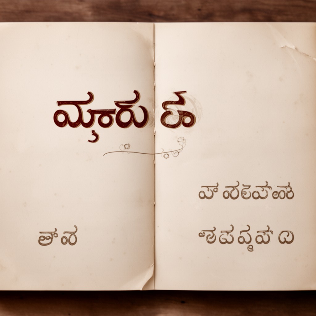 AI-generated illustration of Kannada script