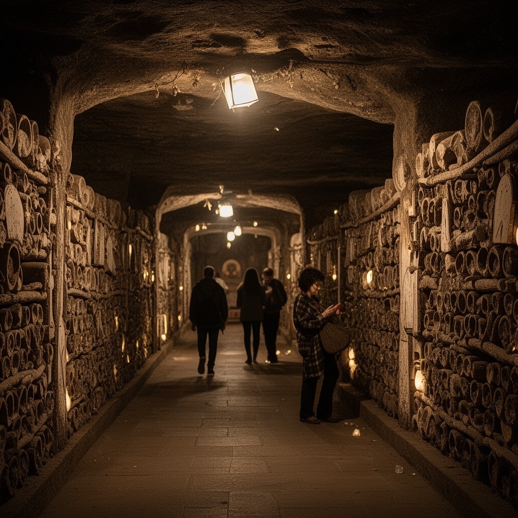 AI-generated illustration of Catacombs of Rome