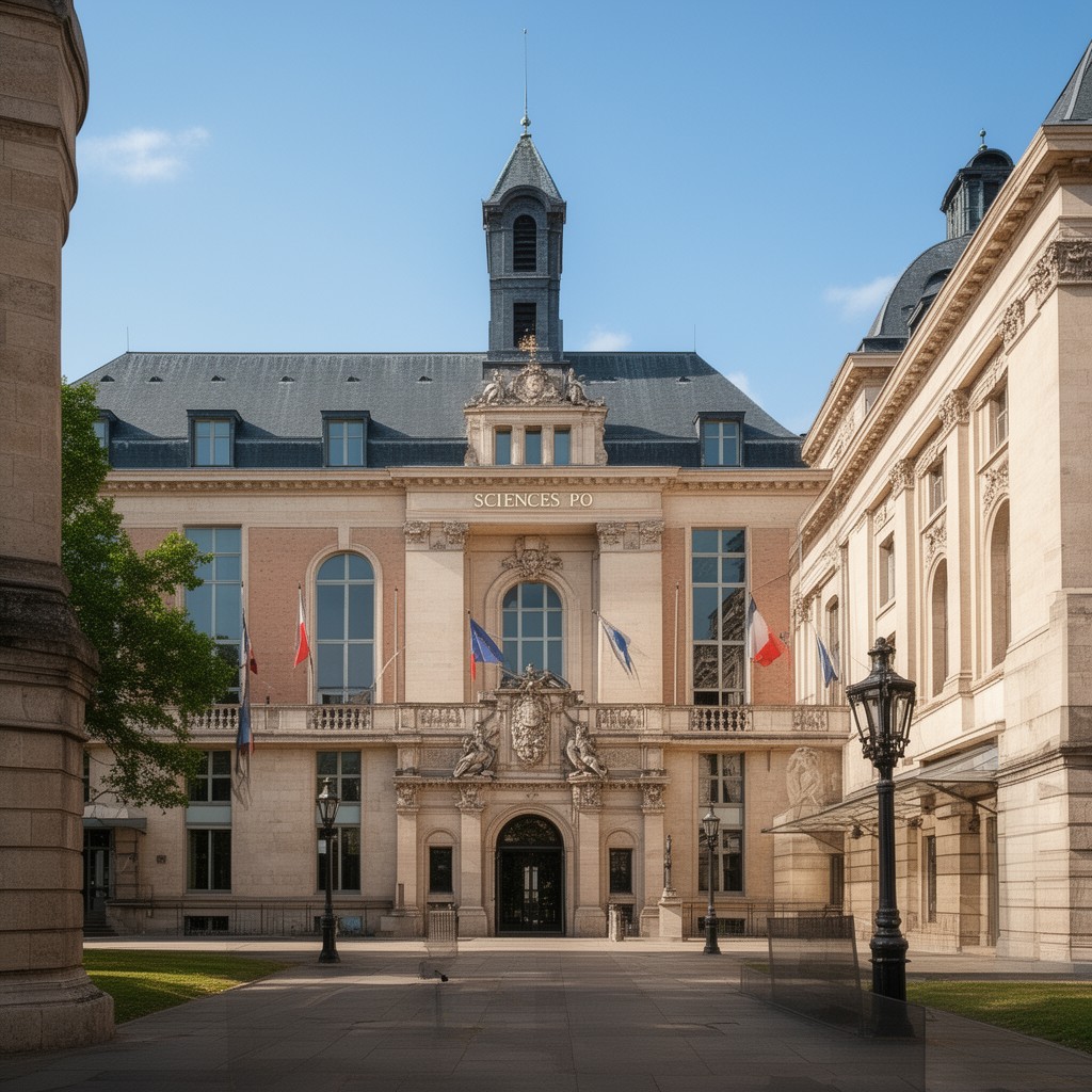 AI-generated illustration of Sciences Po