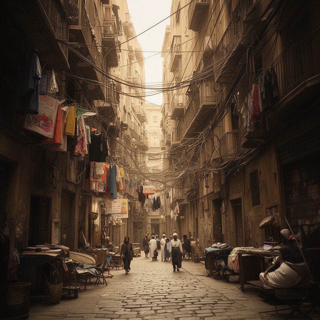 AI-generated illustration of Midaq Alley