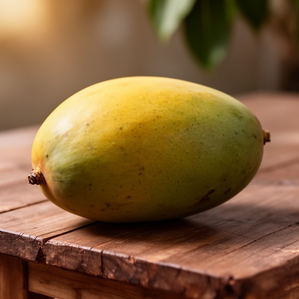 AI-generated illustration of Kent mango