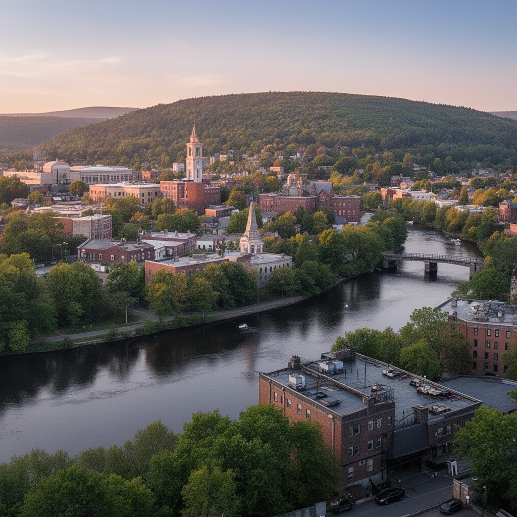 AI-generated illustration of Augusta, Maine