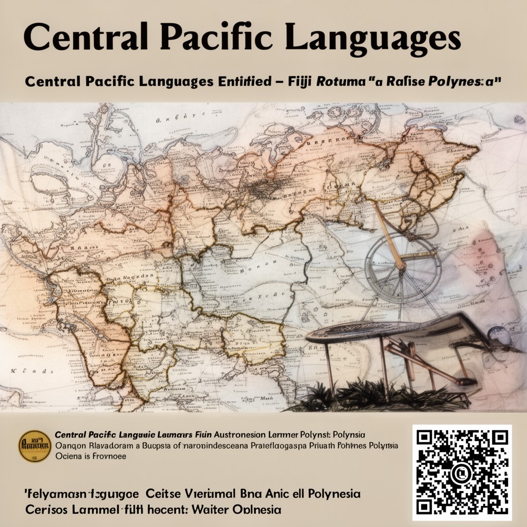 AI-generated illustration of Central Pacific languages