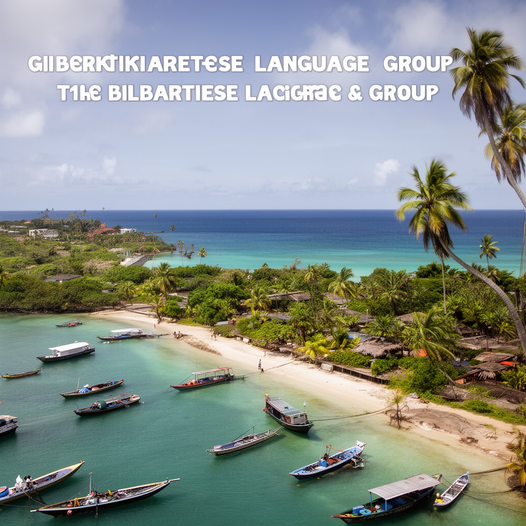 AI-generated illustration of Gilbertese language group