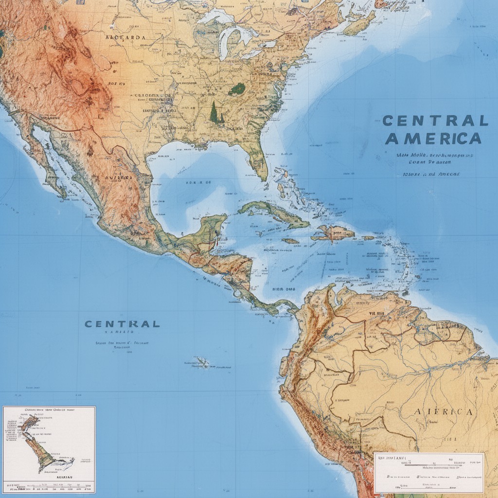 AI-generated illustration of Central America