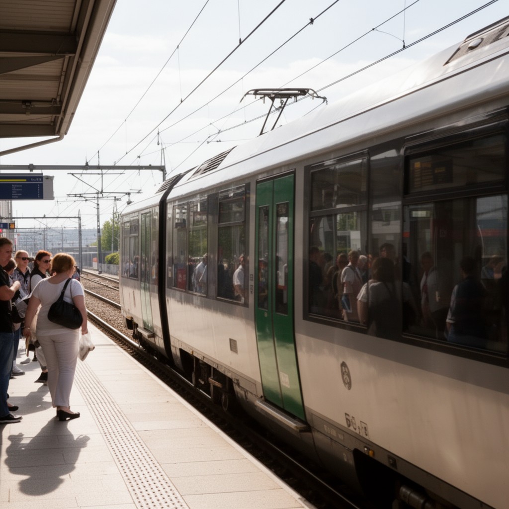 AI-generated illustration of Berlin S-Bahn