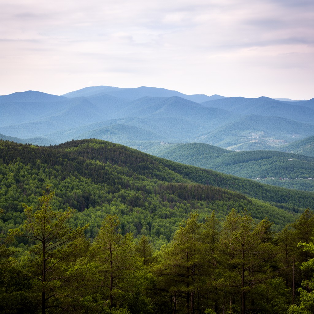 AI-generated illustration of Appalachian Mountains