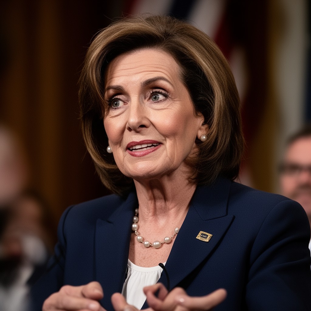 AI-generated illustration of Nancy Pelosi