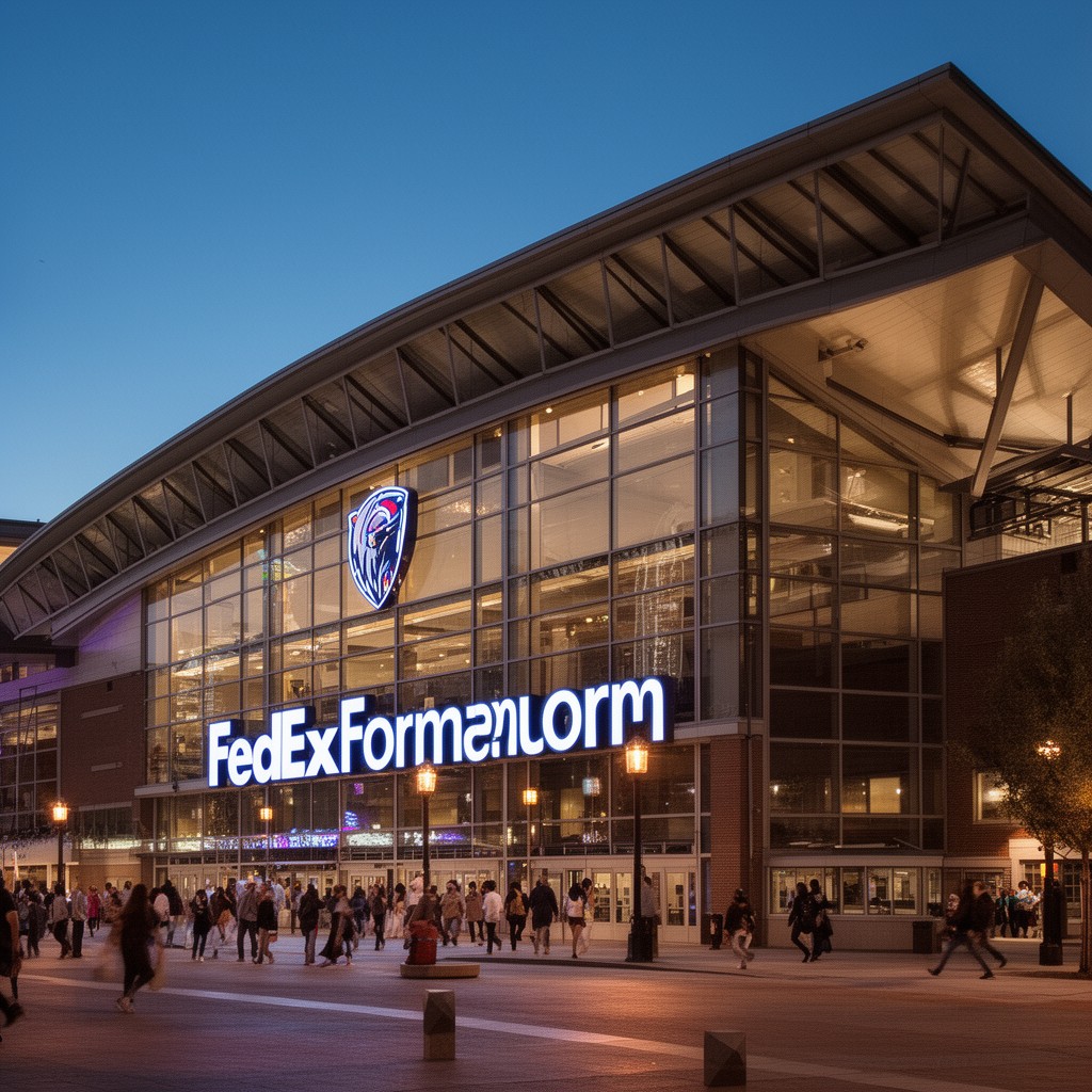AI-generated illustration of FedExForum