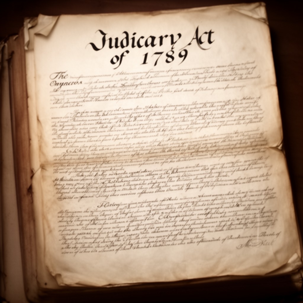 AI-generated illustration of Judiciary Act of 1789