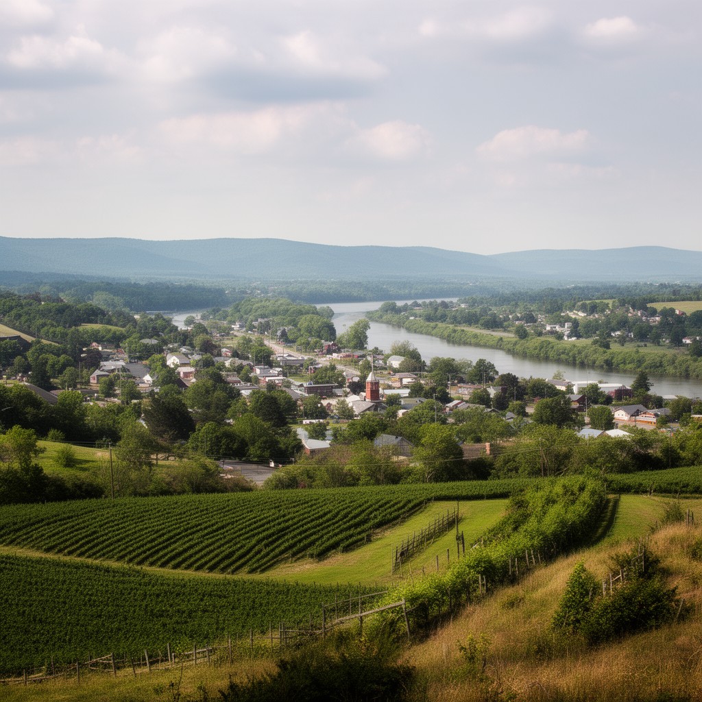 AI-generated illustration of Tioga County, New York