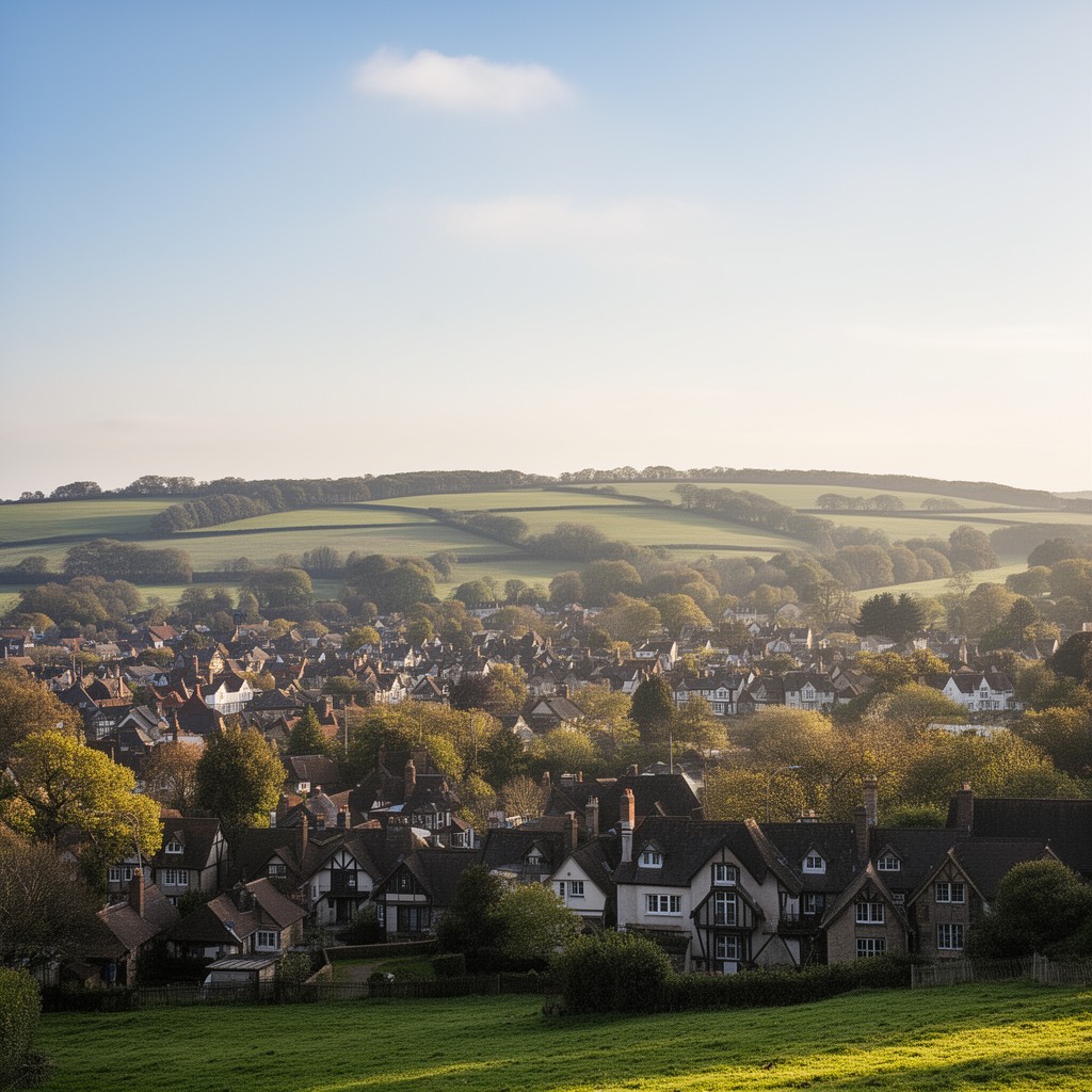 AI-generated illustration of Oxted