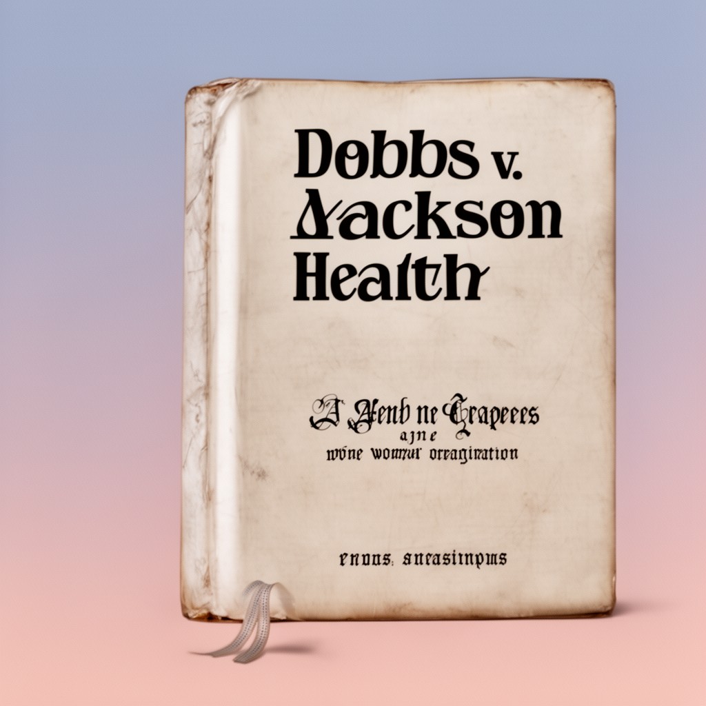 AI-generated illustration of Dobbs v. Jackson Women’s Health Organization