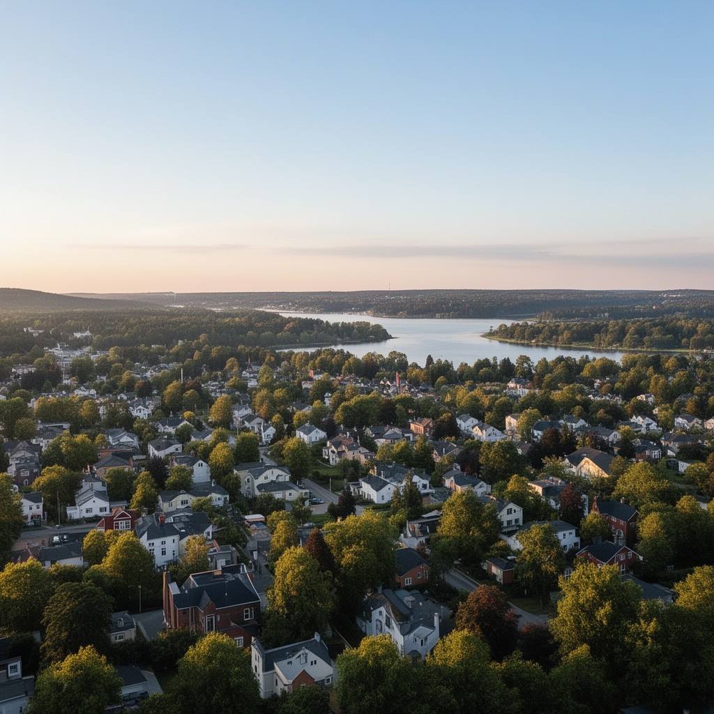 AI-generated illustration of Danderyd Municipality