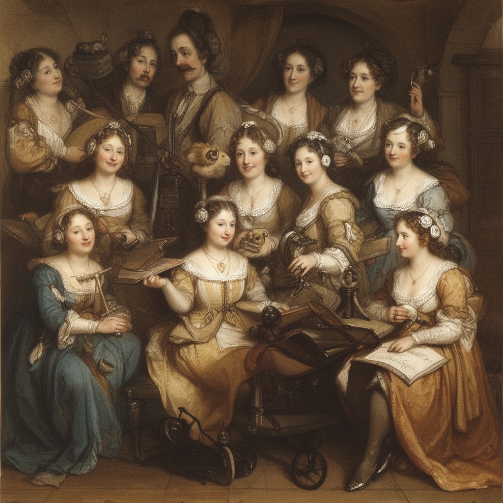 AI-generated illustration of The Sisters