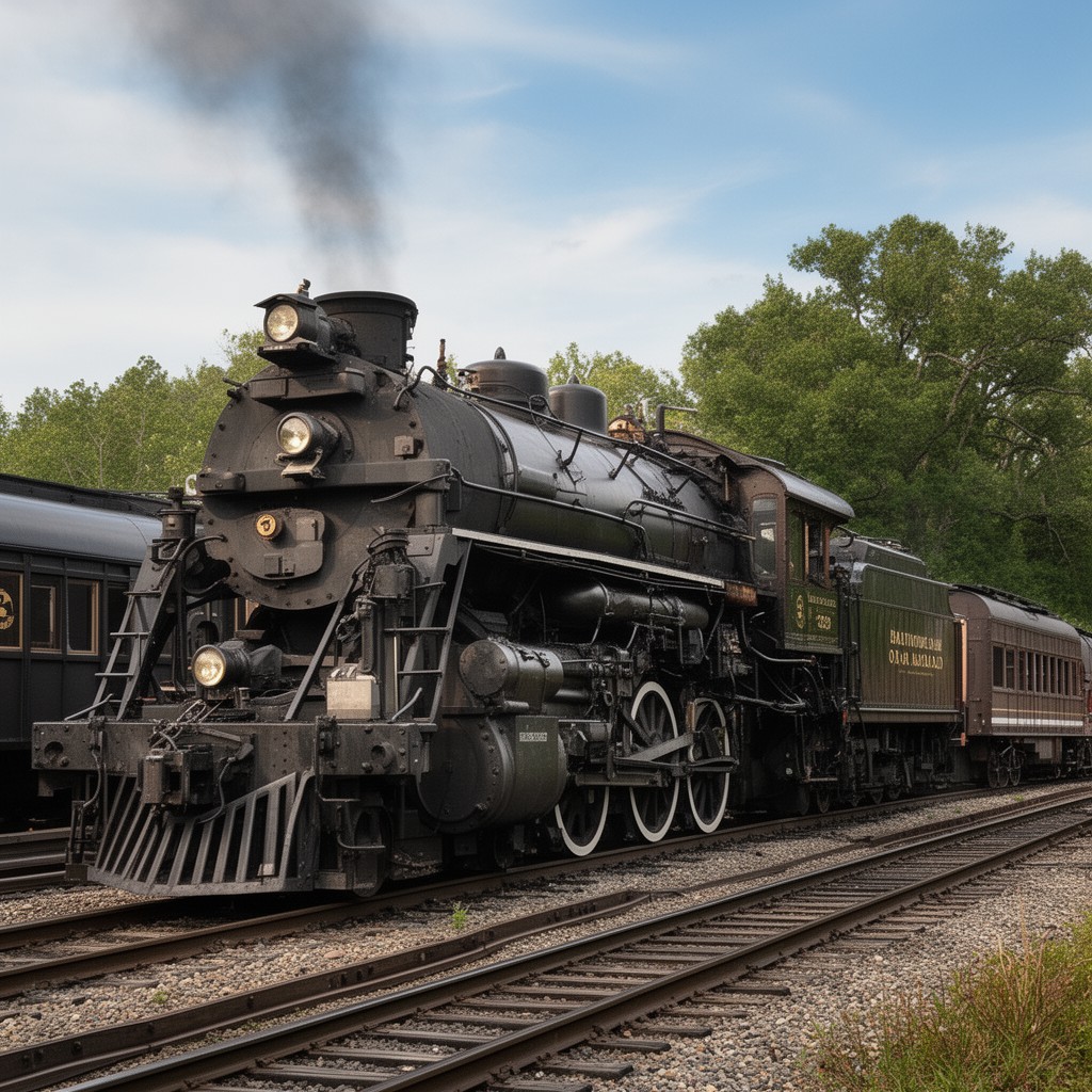 AI-generated illustration of Baltimore and Ohio Railroad
