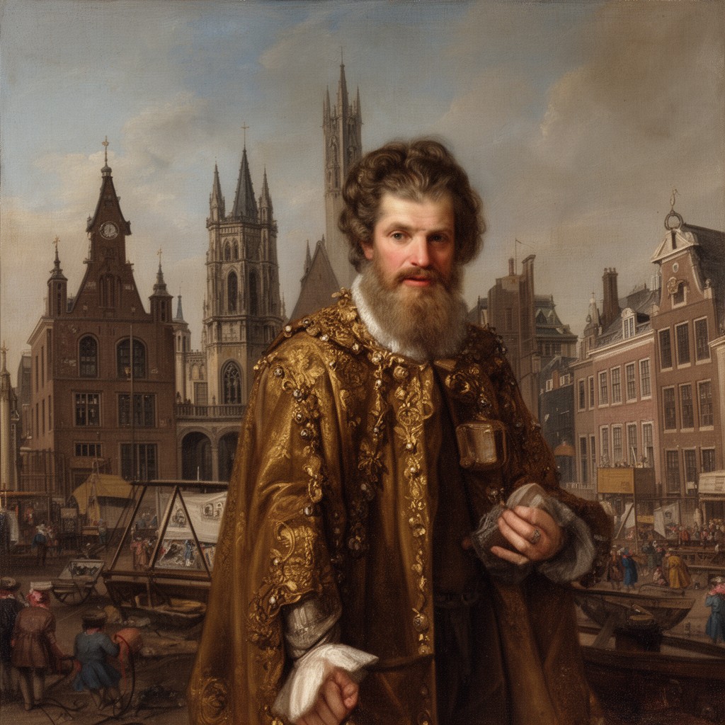 AI-generated illustration of Daniël Stalpaert