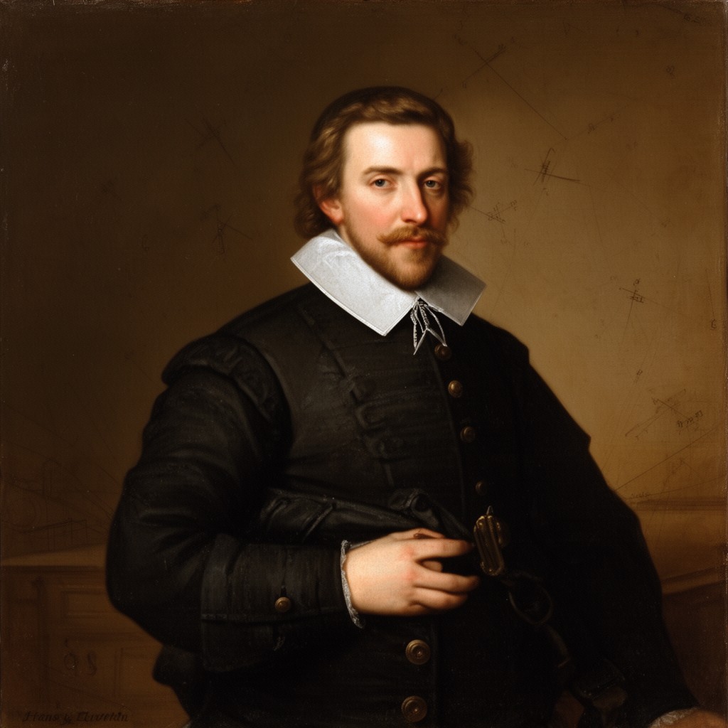 AI-generated illustration of Frans van Schooten