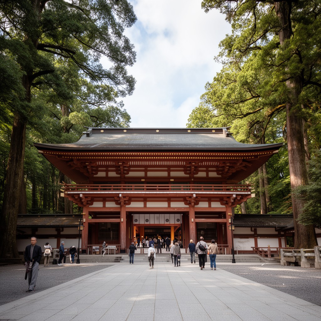 AI-generated illustration of Meiji Shrine