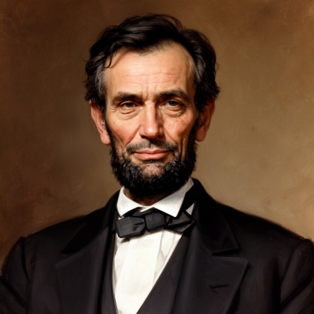 AI-generated illustration of Abraham Lincoln