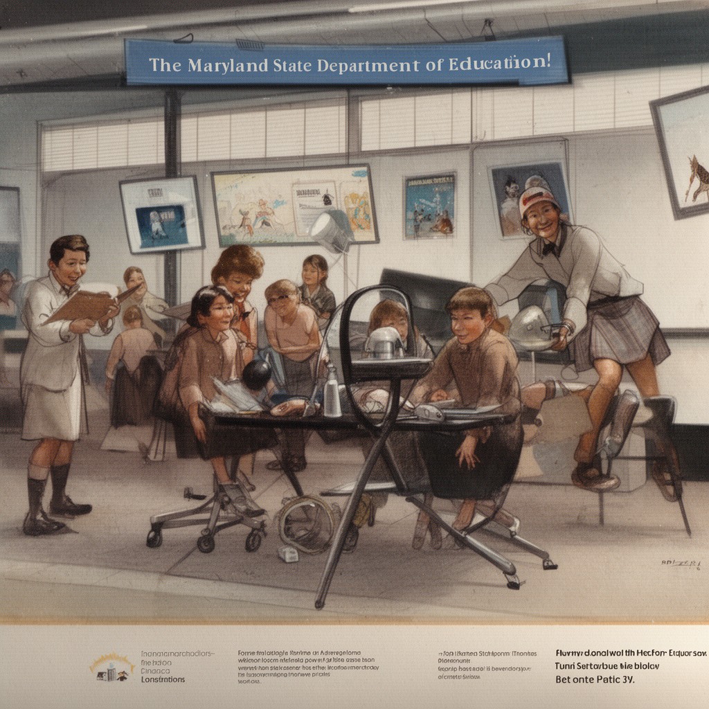 AI-generated illustration of Maryland State Department of Education