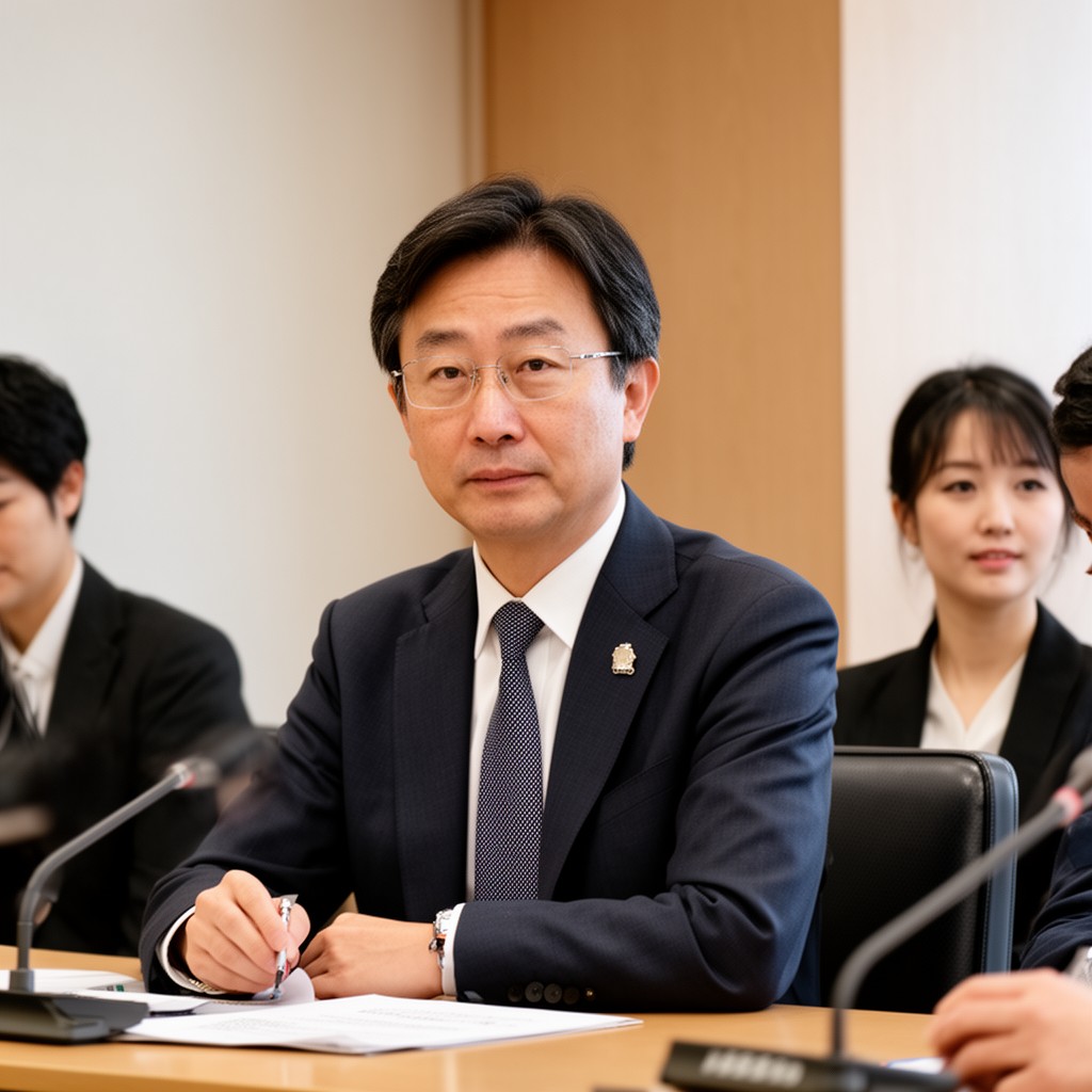AI-generated illustration of Minister for Administrative Reform of Japan