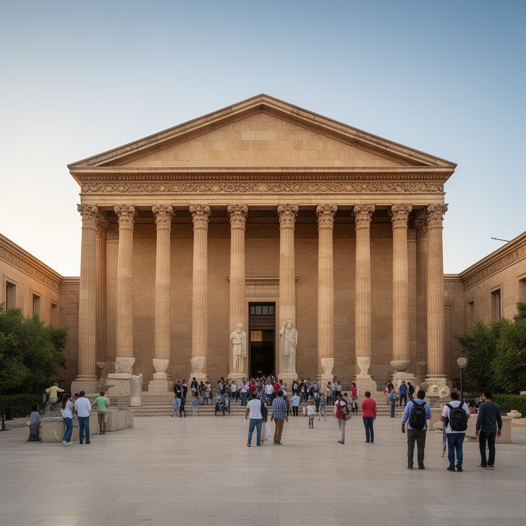 AI-generated illustration of National Museum of Beirut