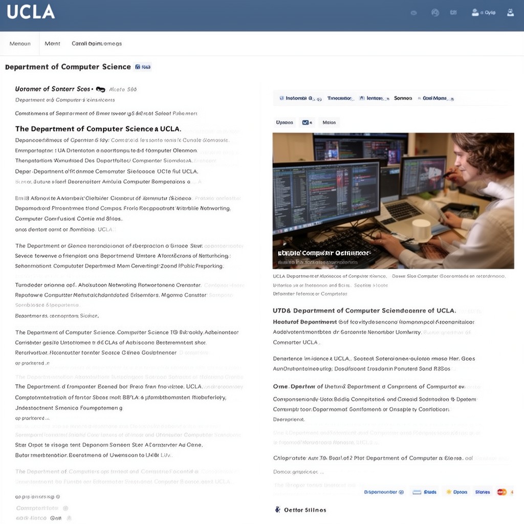 AI-generated illustration of Department of Computer Science, UCLA