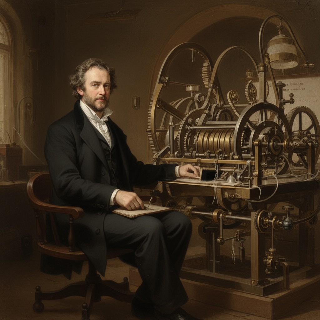 AI-generated illustration of Charles Babbage