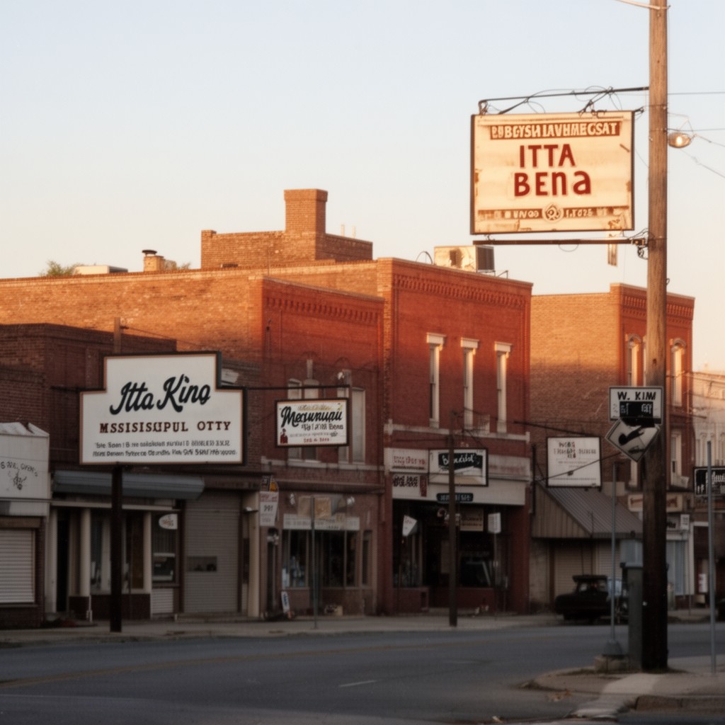 AI-generated illustration of Itta Bena, Mississippi, United States
