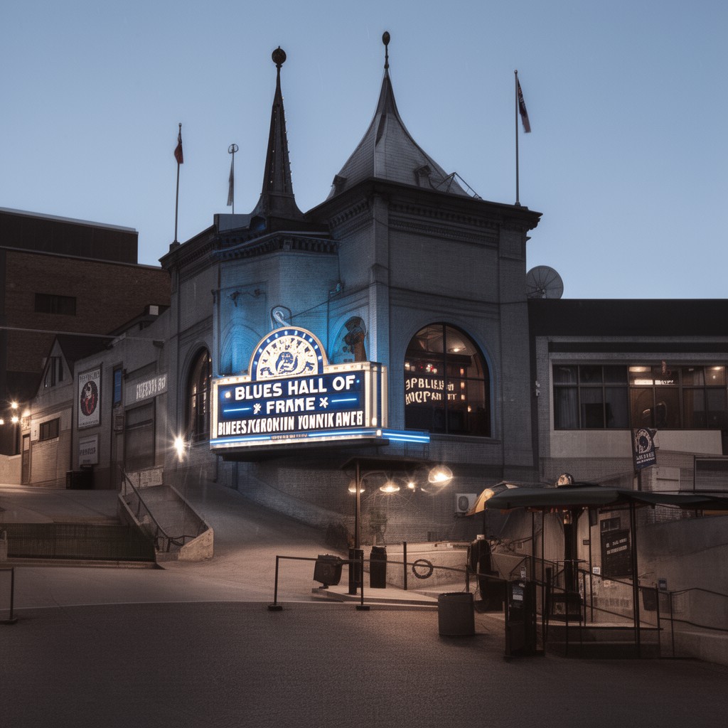 AI-generated illustration of Blues Hall of Fame
