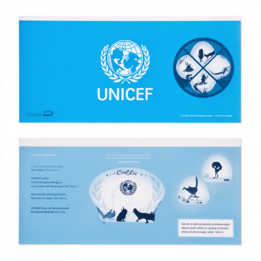 AI-generated illustration of UNICEF